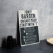 a sign that is sitting on a table