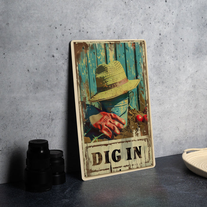 a picture of a picture of a hat on a table
