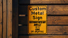 Custom Man Cave Aluminum Sign - Personalized Bar Decor, UV Ink Printed, ManCave Sign, Custom Bar Sign, UV Ink Metal, Personalized Decor