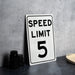Speed Limit 5 MPH Sign - Safe Speed Aluminum Signage for Areas Requiring Caution