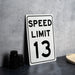 Speed Limit 13 MPH Sign - Custom Speed Control Aluminum Sign