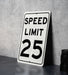 Speed Limit 25 MPH Sign