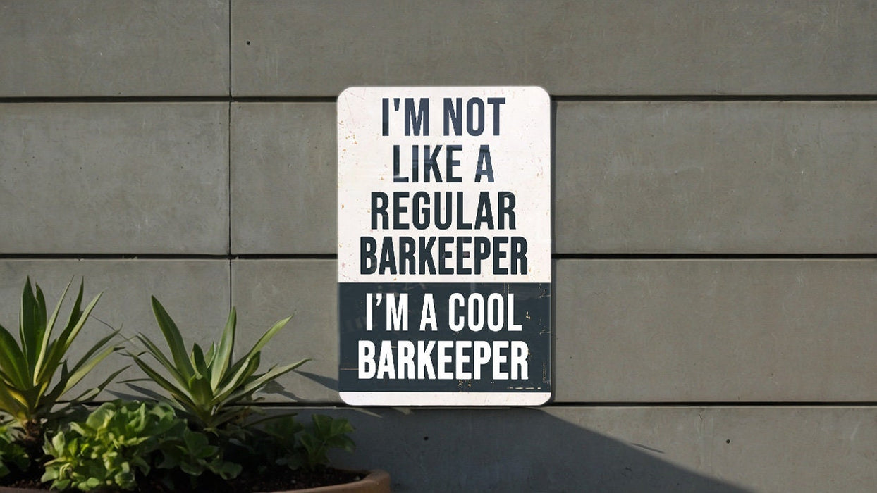 a sign on the side of a building that says i'm not like a