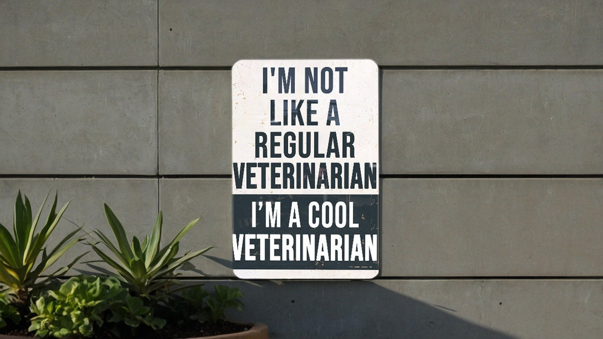 a sign on the side of a building that says i'm not like a