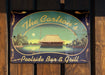 a wooden fence with a sign on it