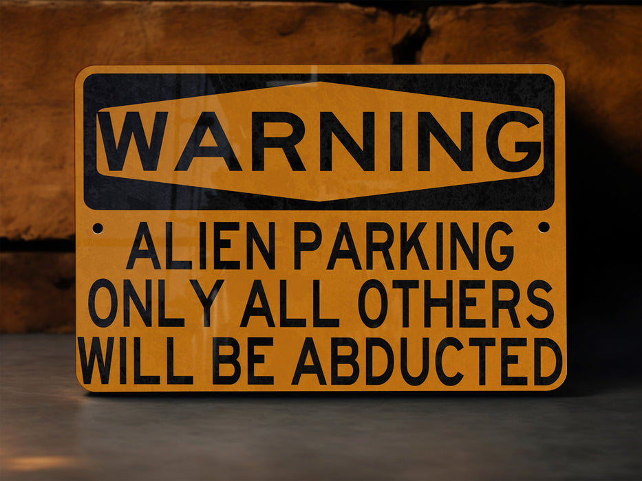 a yellow warning sign on the side of a building