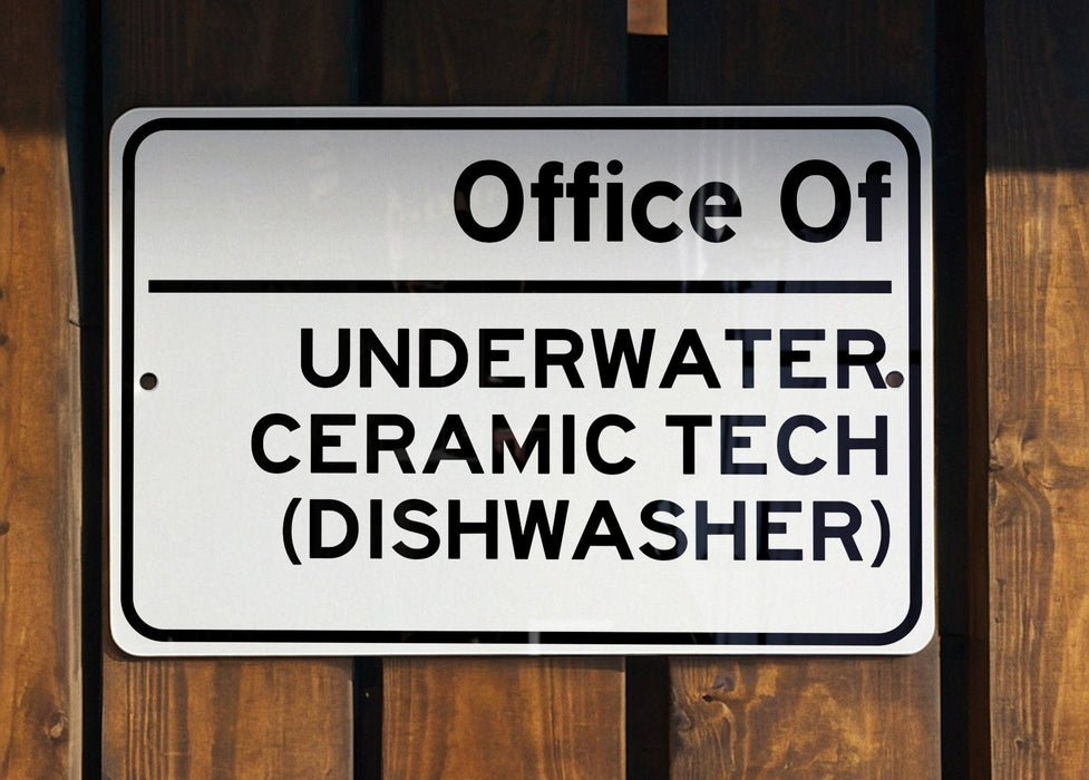 a white sign on a wooden fence that says,