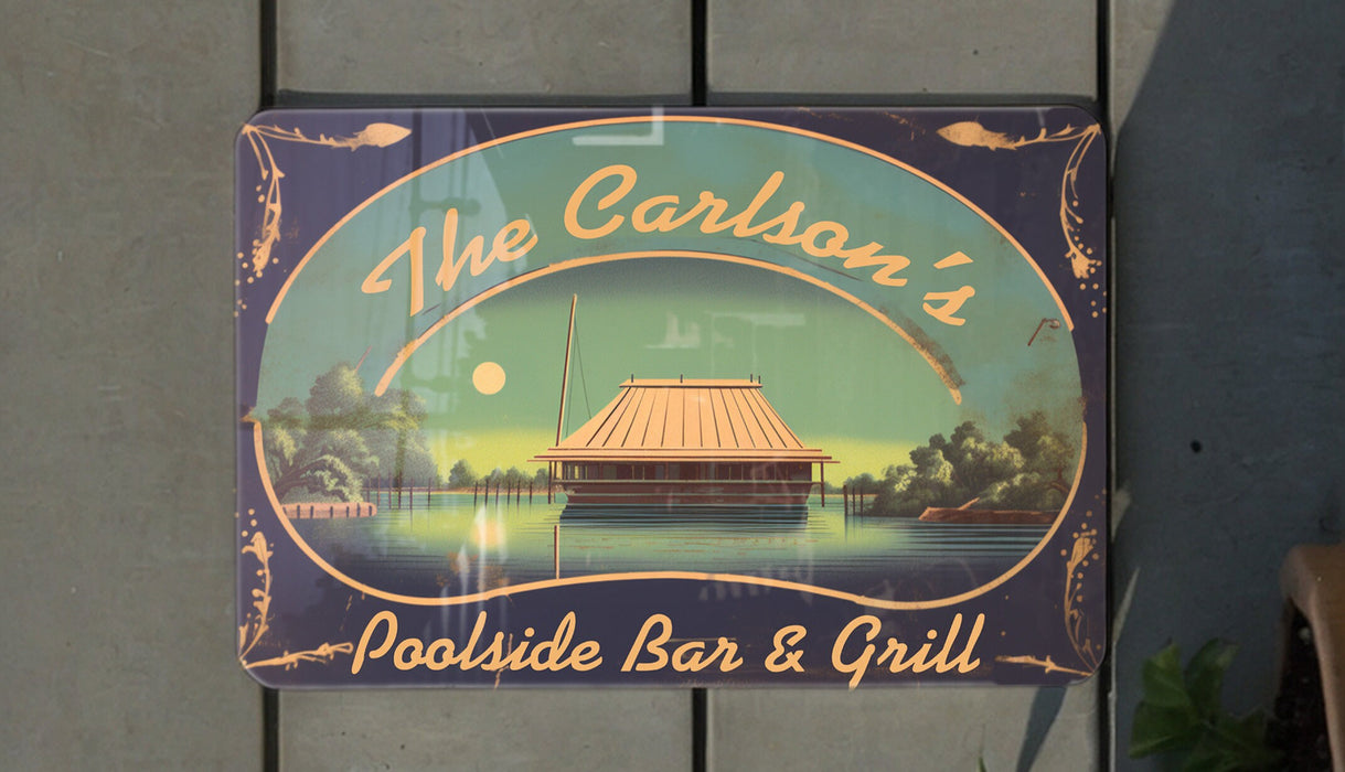 a sign on the side of a building
