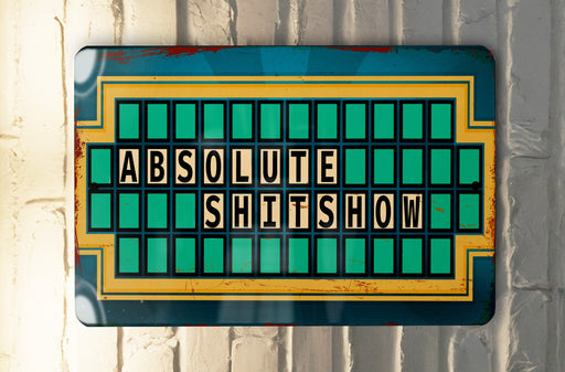 a close up of a sign on a wall