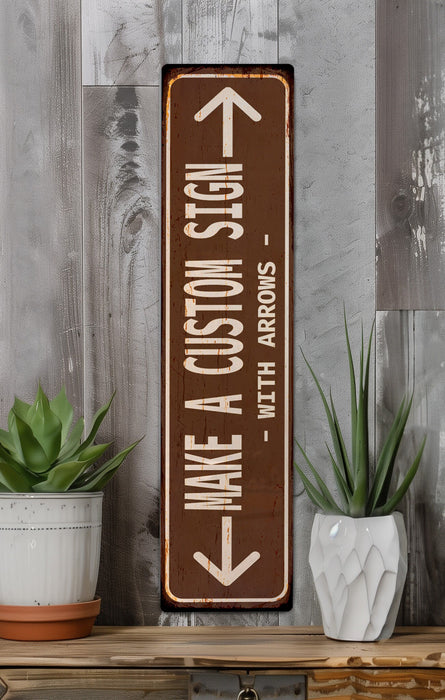 a sign that is sitting on a shelf