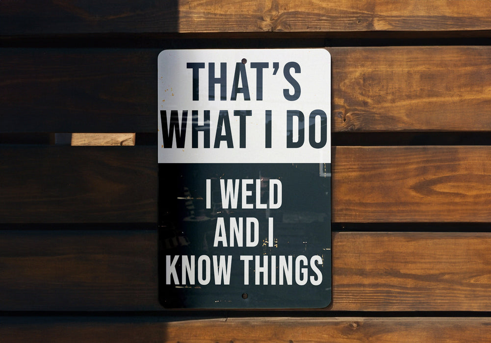 a sign on a wooden wall that says, that's what i do i