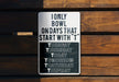 a sign on a wooden fence that says i only bowl on days that start with