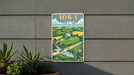 a sign on a wall that says iowa