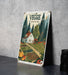 a vintage vegetable patch sign on a table