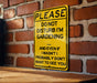 a yellow sign on a brick wall that says please don't disturb i '