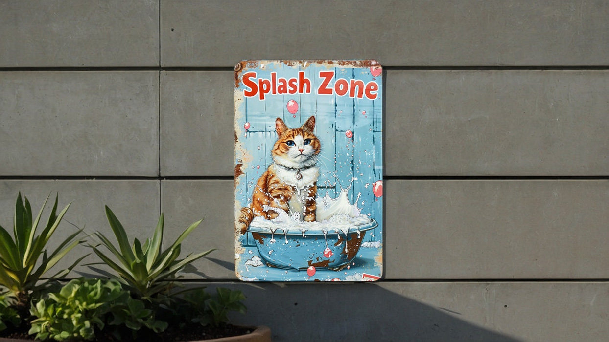 a picture of a cat sitting in a bath tub
