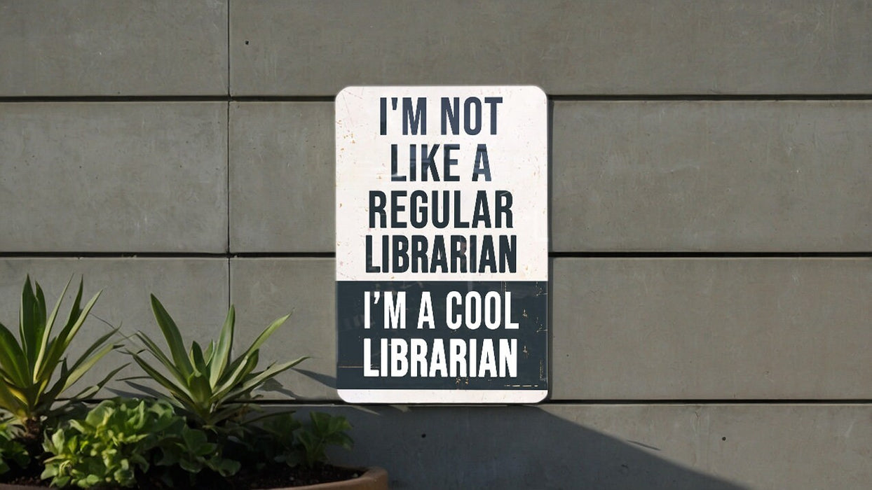 a sign on the side of a building that says i'm not like a