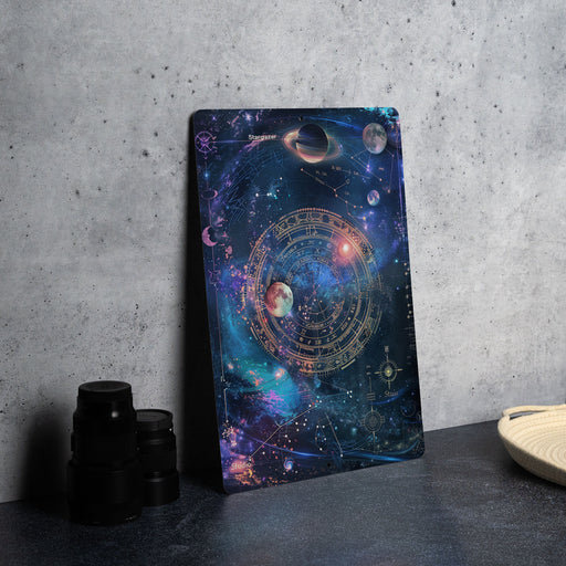 a picture of a space scene with stars and planets