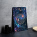a picture of a space scene with stars and planets