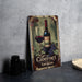 a picture of a bottle of cabernet and a glass of wine