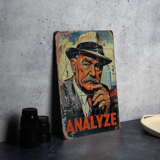a painting of a man with a hat and mustache