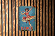 a sign on a wooden wall that says dance