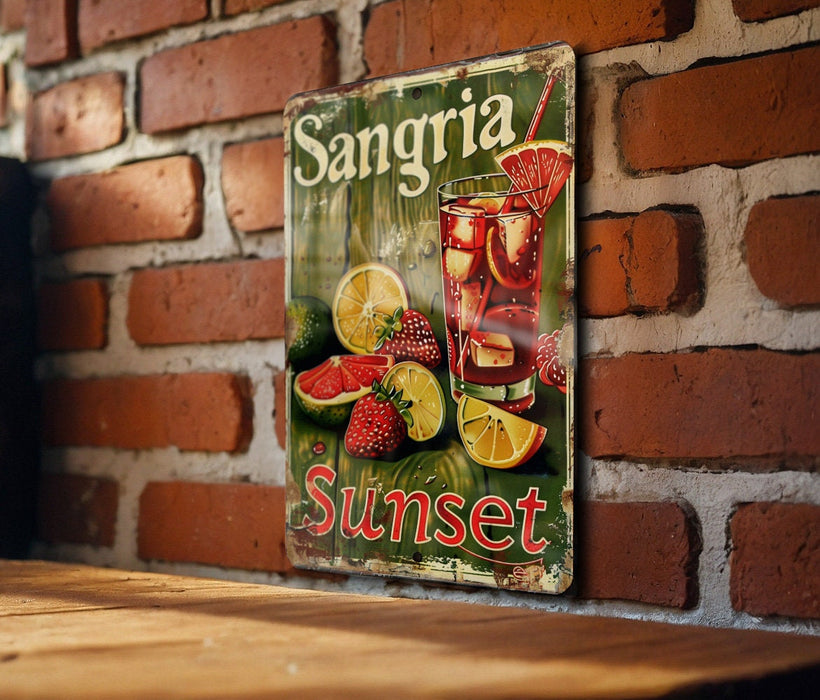 a picture of a sign on a brick wall