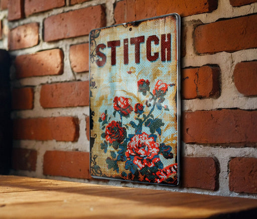 a picture of some flowers on a brick wall