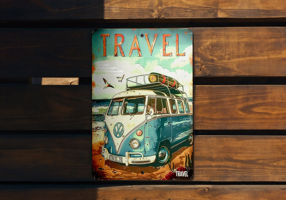 a book with a picture of a vw bus on it