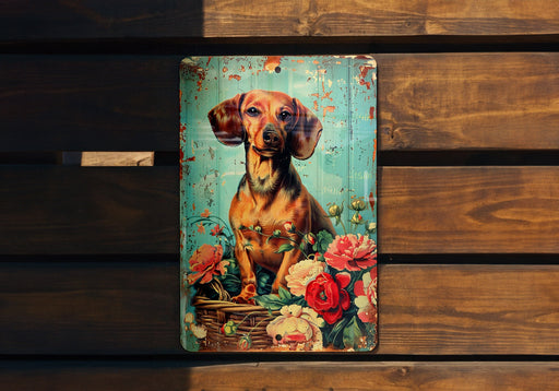 a picture of a dog sitting on top of a wooden bench
