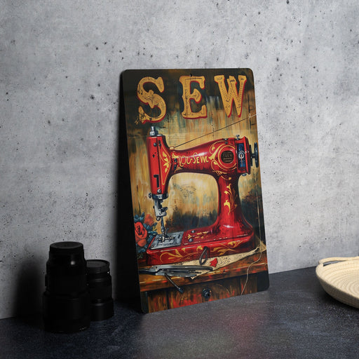 a picture of a sewing machine on a table