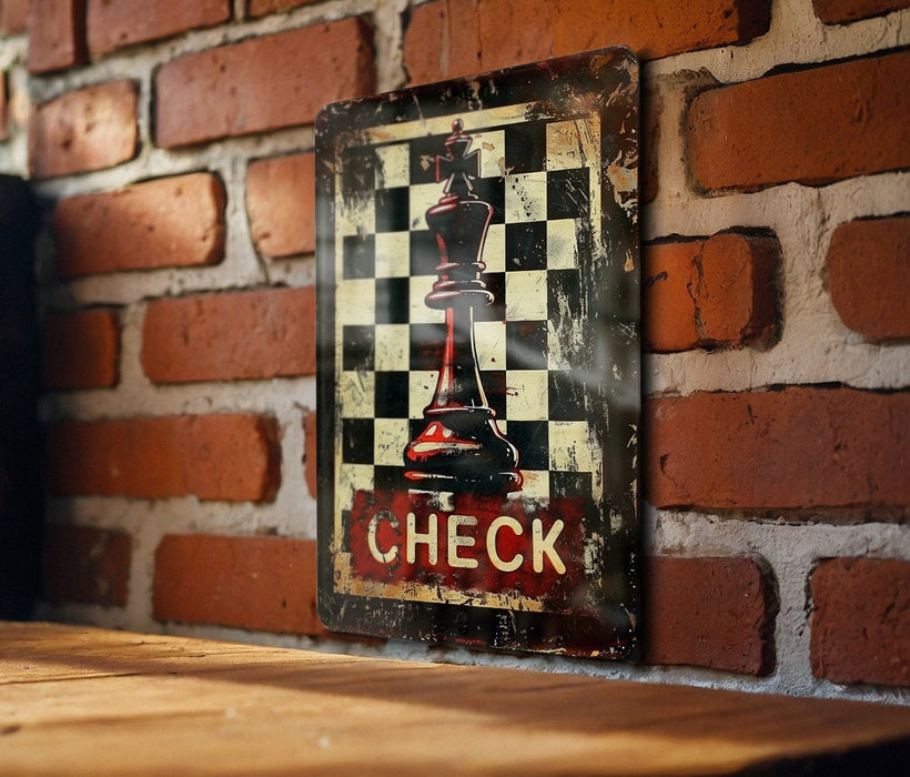 a picture of a chess board on a brick wall