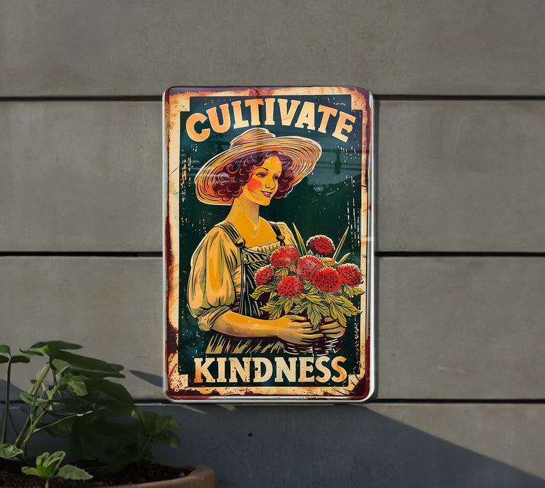 a sign on the side of a building that says cultivate kind of kind of