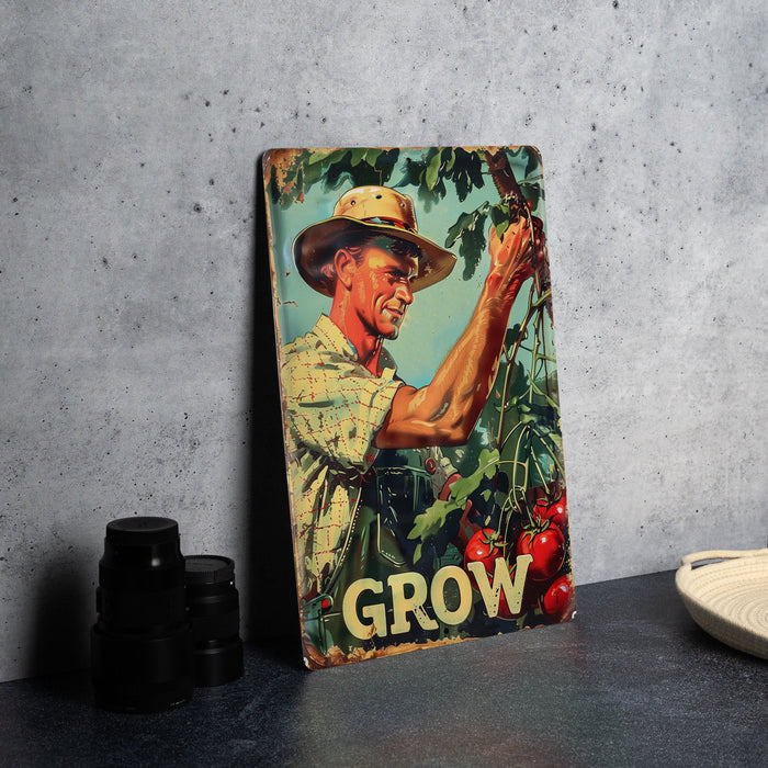 a picture of a man in a hat is on a table