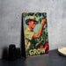 a picture of a man in a hat is on a table