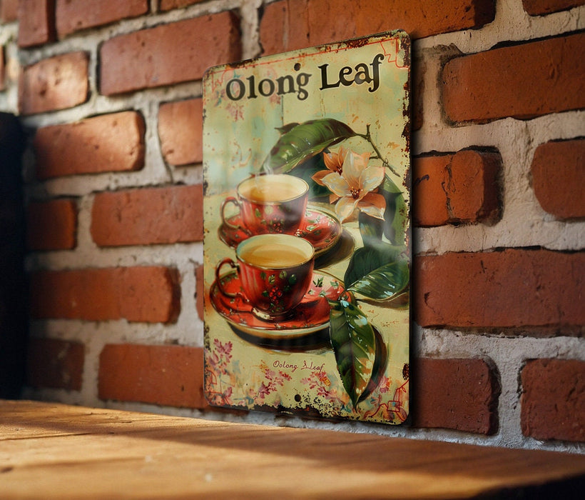 a picture of a cup of coffee on a brick wall