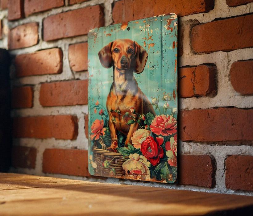 a painting of a dog on a brick wall