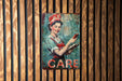 a painting of a woman reading a book
