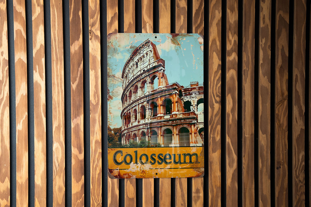 a close up of a sign on a wooden wall