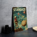 a picture of a book with a picture of a spaceman on it