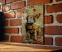 a picture of a tiger on a brick wall