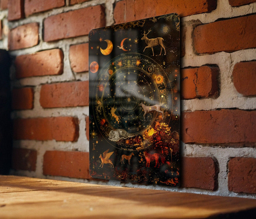 a picture of a clock on a brick wall