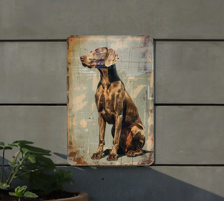 a picture of a dog sitting on a wall