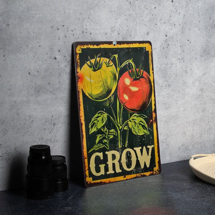 a picture of a group of tomatoes on a table