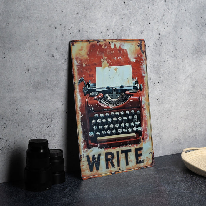 a picture of an old fashioned typewriter on a table