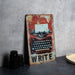 a picture of an old fashioned typewriter on a table