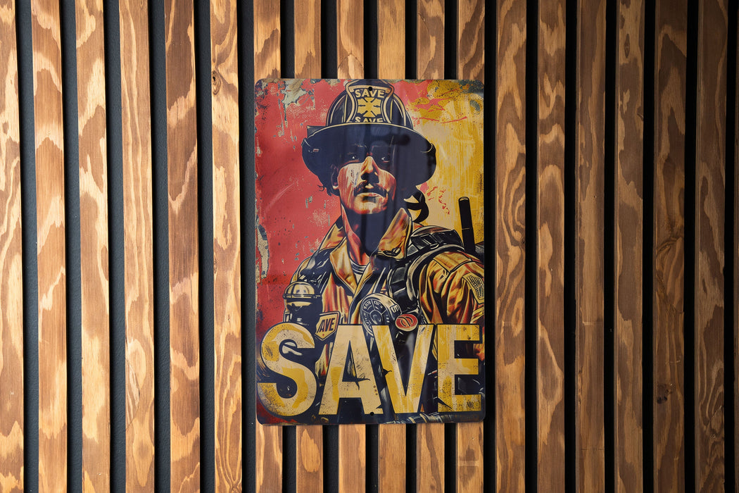 a picture of a man in a cowboy hat on a wooden wall