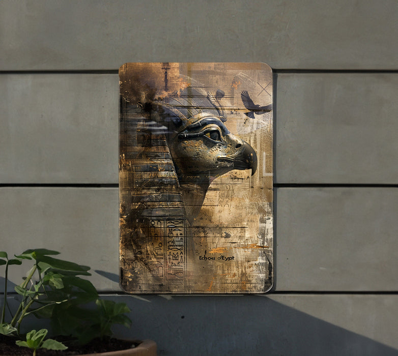 a painting of a giraffe on a wall next to a potted plant