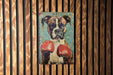a painting of a boxer dog with boxing gloves