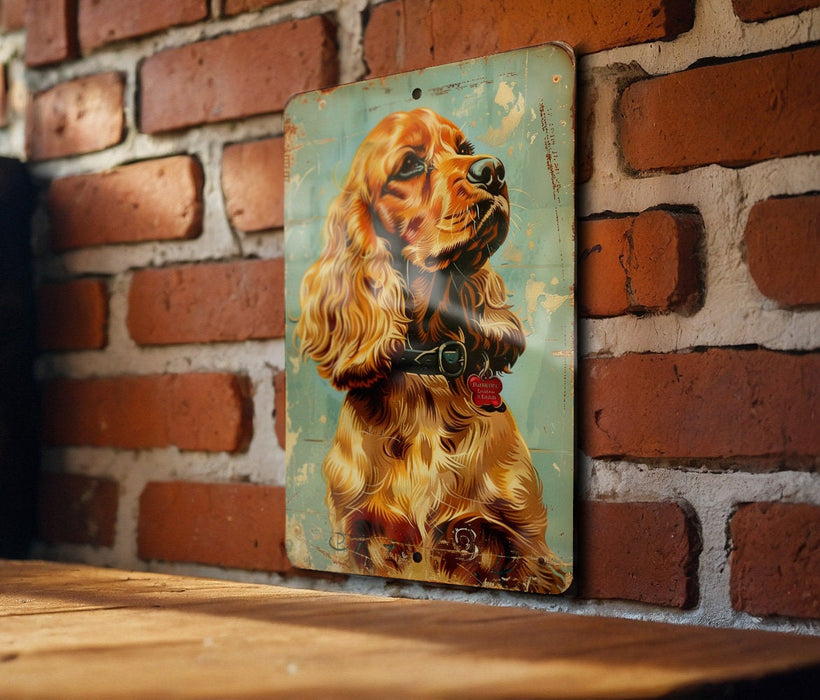 a painting of a dog on a brick wall